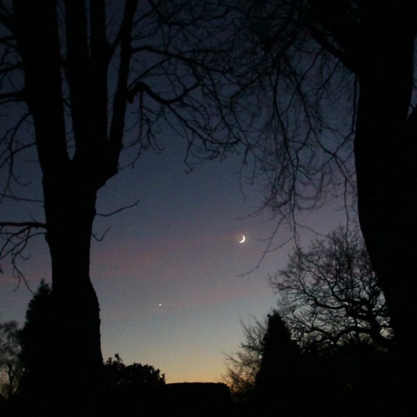 Venus and The Moon in December 2013