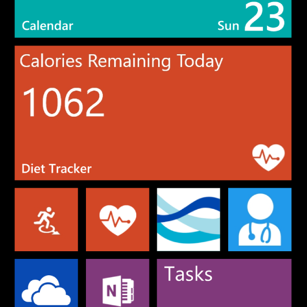 Health and Fitness apps on Windows Phone