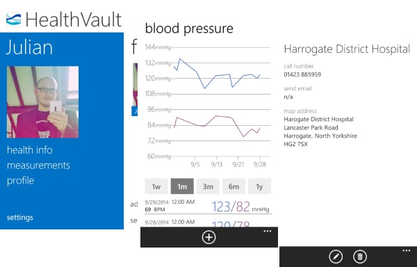 HealthVault for Windows Phone