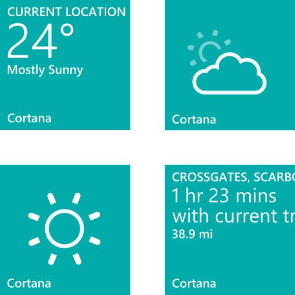 Cortana's Live Tile on Windows Phone 8.1